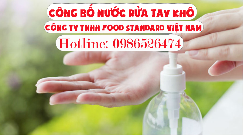 CÔNG BỐ NƯỚC RỬA TAY KHÔ